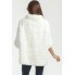 Белый свитер из рекса (02-6036)